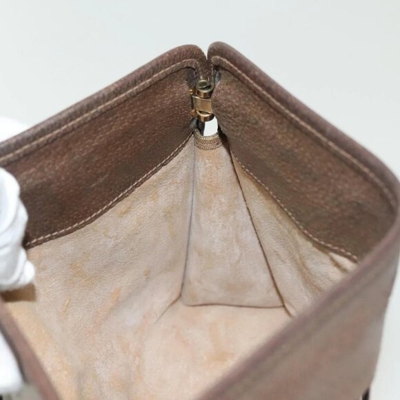 GUCCI Micro GG Supreme Clutch Bag PVC Beige 67 039 5465 Auth 133508 - Picture 13 of 16